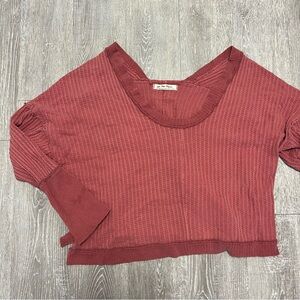 We The Free Waffle Knit Long Sleeve XL Extra Large